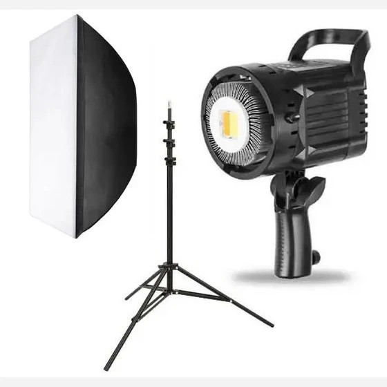 ویدیو لایت مدل Video Light Ky-Bk 1201 توان 300 وات با پایه و سافت باکس